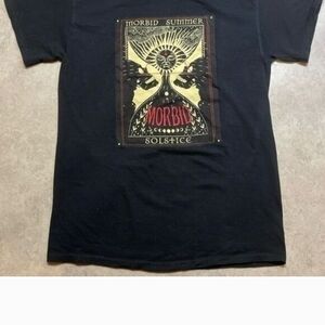 Morbid Threads Black and Yellow Graphic Tee